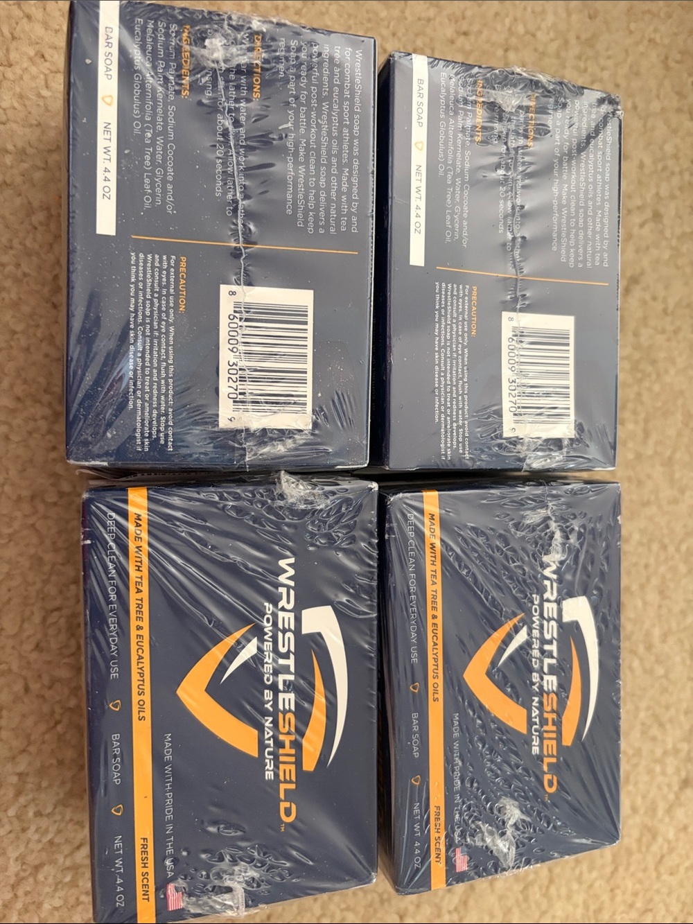 WrestleShield Bar Soap - NIB lot of 8 bars